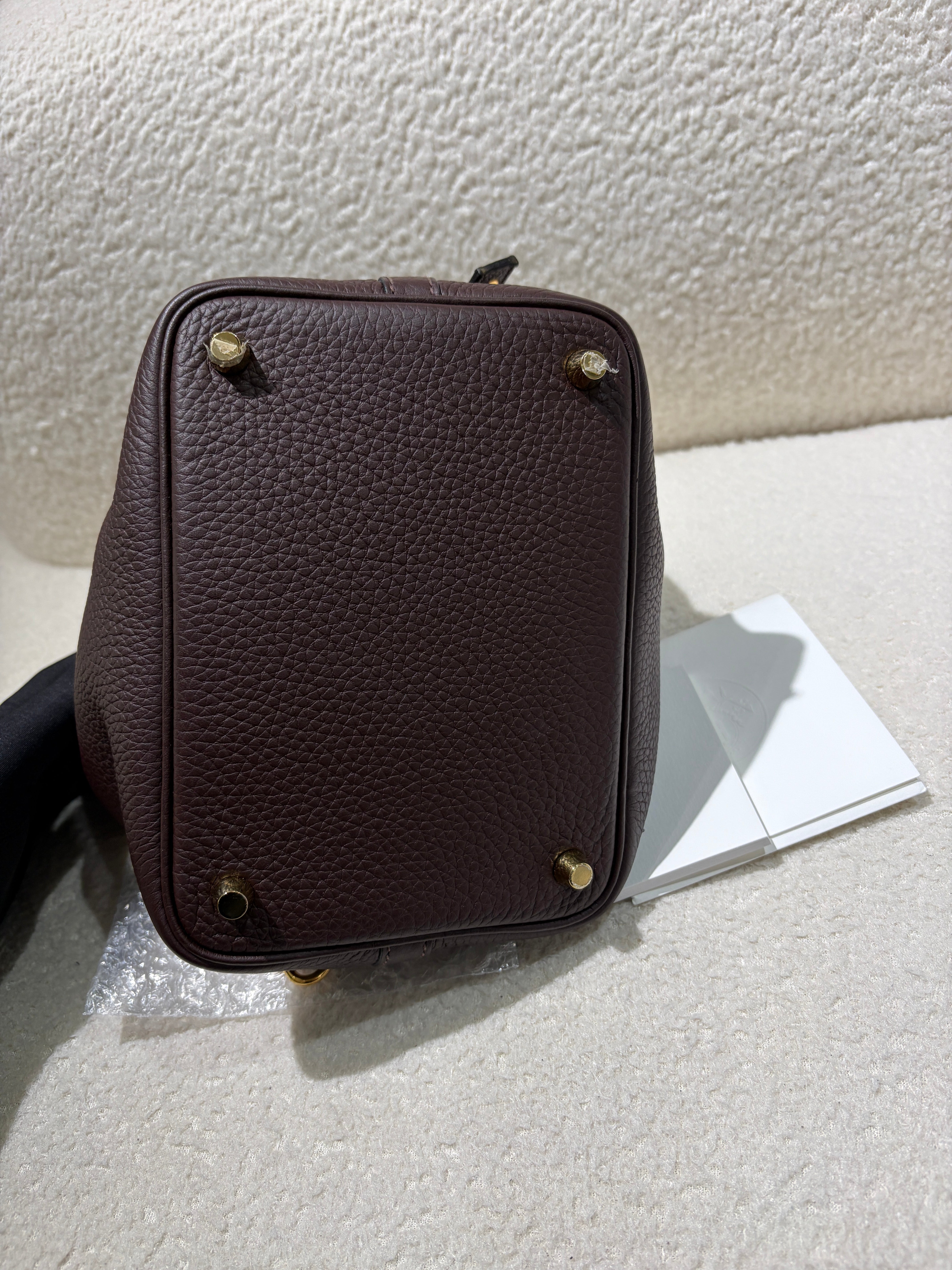 Hermes Picotin 18 - TC Clemence Leather Palladium Silver Hardware Stamp Square P