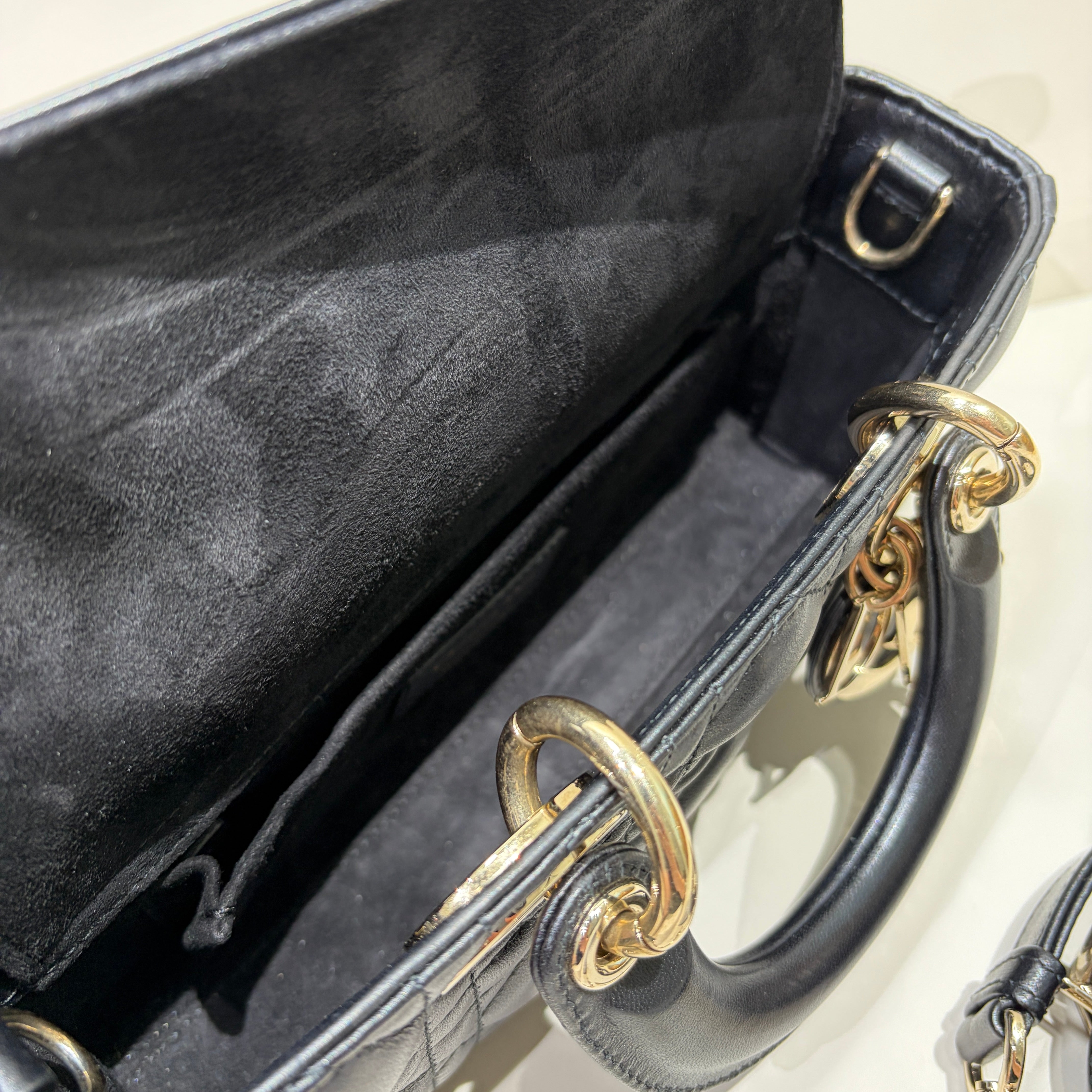 Dior D-Joy Small Lady - Cannage Lambskin
Black, Gold Hardware