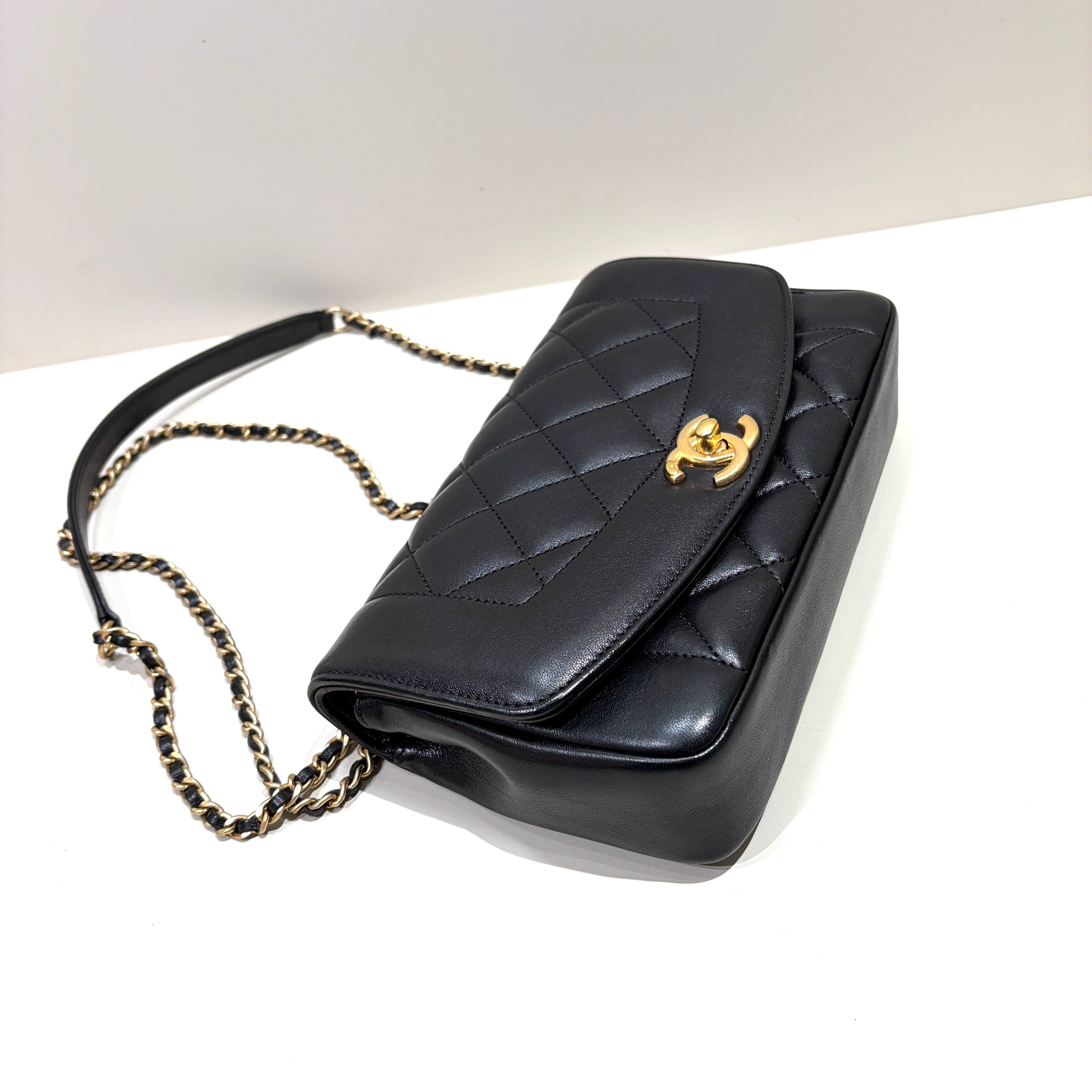 Diana Reissue - Quilted Lambskin 28CM black Gold
Hardware Series 20